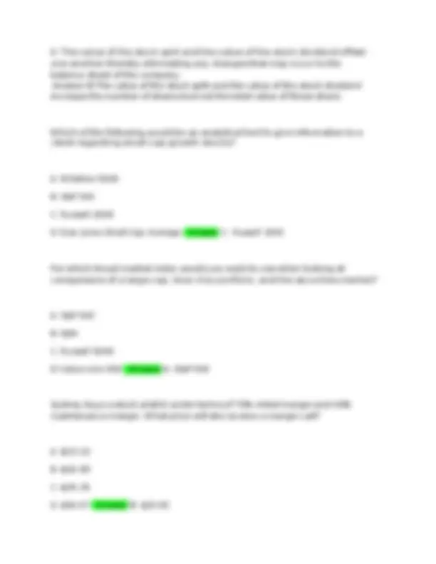 CFP Exam Practice Questions and Answers | Exams Nursing | Docsity