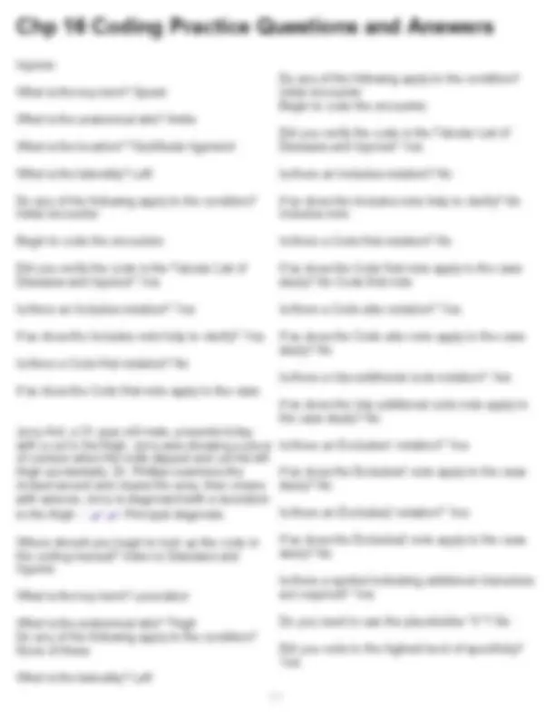 ICD-10 Coding Practice Questions and Answers: Case Studies | Exams ...