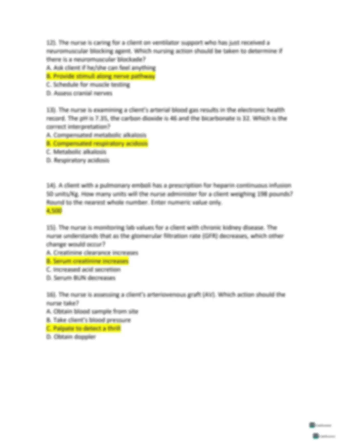 NSG 223 Med surg 2 exam 2 | Actual Q&A | 100& Correct | A Grade ...
