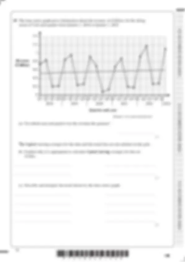 Pearson Edexcel Level 1/Level 2 GCSE (9–1) JUNE 2025- STATISTICS PAPER ...