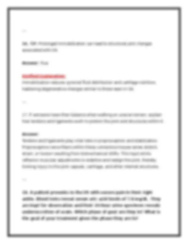 BIOD 331 / NURS 231 Pathophysiology Module 10 Exam 2026 – Portage ...