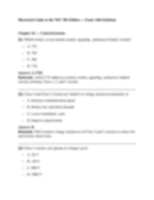 Nec Code Questions National Electrical Code (NEC) Illustrated Guide: Questions and Answers ...