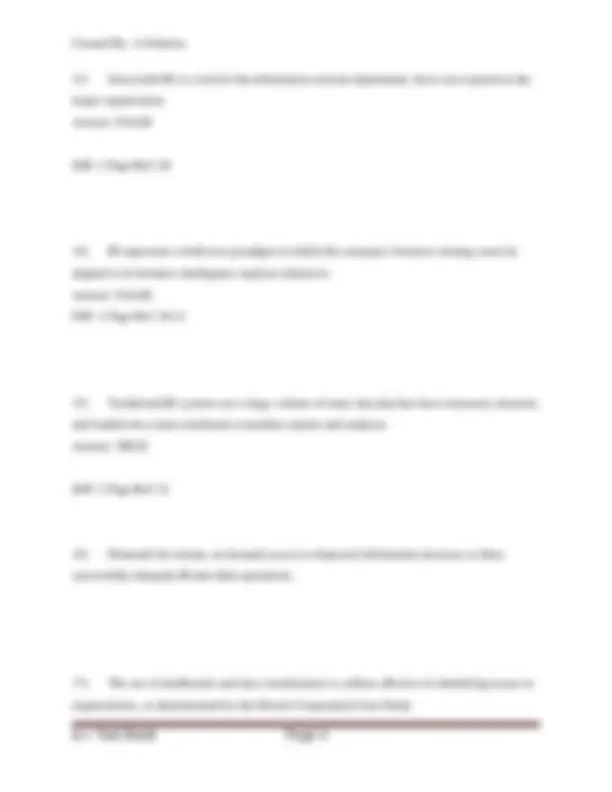 Test Bank – Business Intelligence | Data Analytics, Decision Support ...