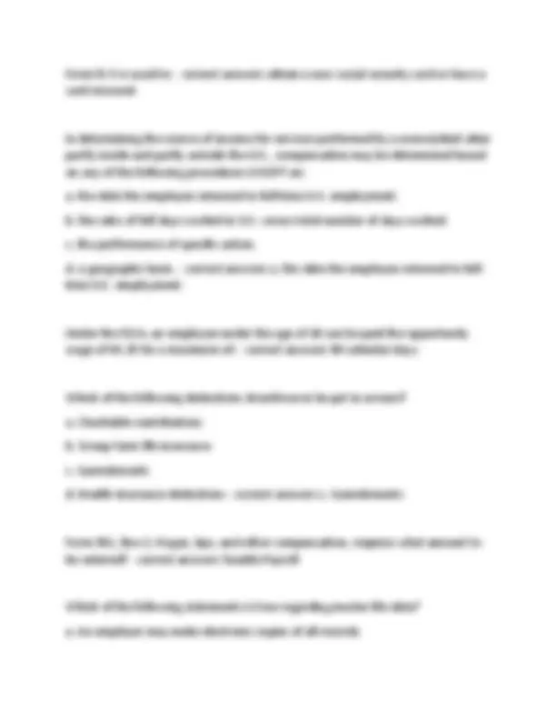 CPP - Certified Payroll Professional Exam 2024 With Complete Solutions ...