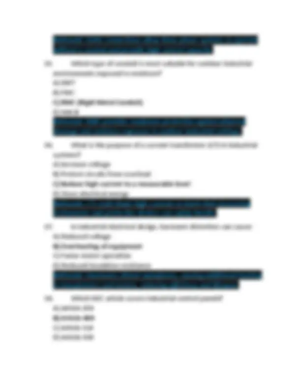 Idaho Industrial Electrical Contractor Exam Questions and Answers 2026 ...