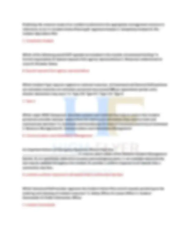FEMA IS-200.C: Final Exam (Basic Incident Command System for Initial ...