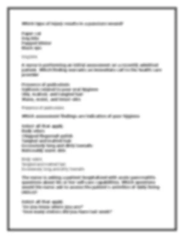 NSG 300 Exam 1 (GCU) Foundations of Nursing – Practice Q&A + Rationales ...
