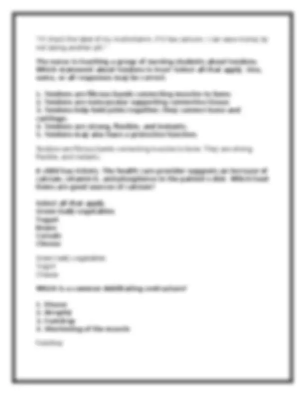 NSG 300 Exam 1 (GCU) Foundations of Nursing – Practice Q&A + Rationales ...