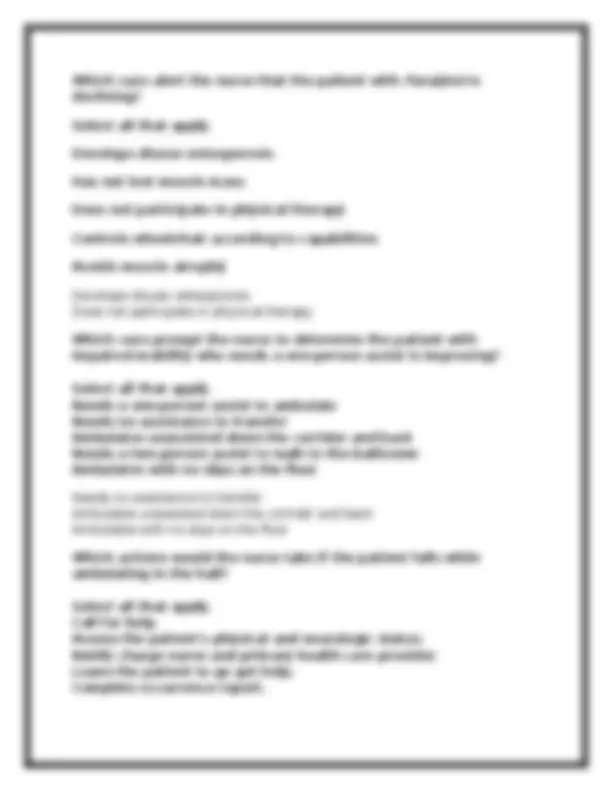 NSG 300 Exam 1 (GCU) Foundations of Nursing – Practice Q&A + Rationales ...