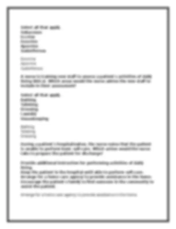 NSG 300 Exam 1 (GCU) Foundations of Nursing – Practice Q&A + Rationales ...