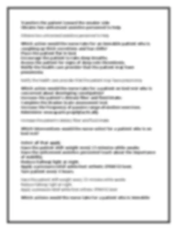 NSG 300 Exam 1 (GCU) Foundations of Nursing – Practice Q&A + Rationales ...