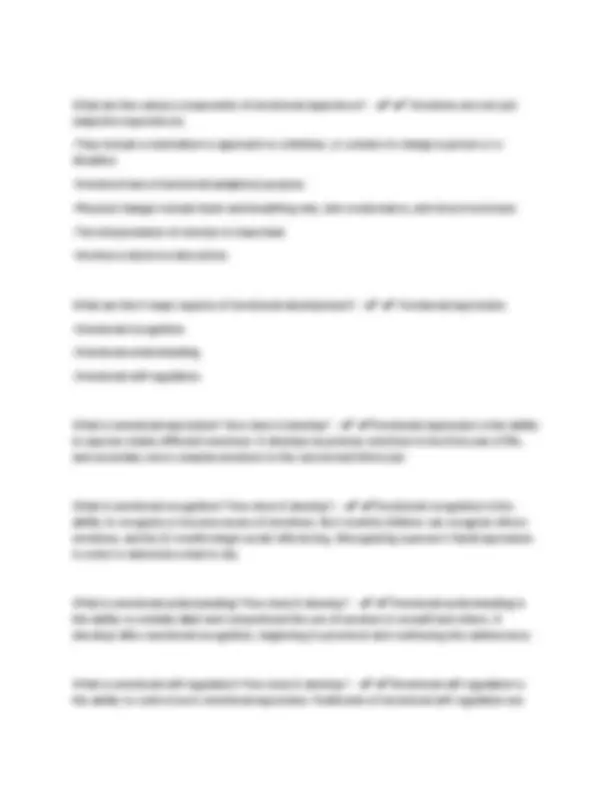 Developmental Psychology Final Exam Questions and Answers | Exams ...