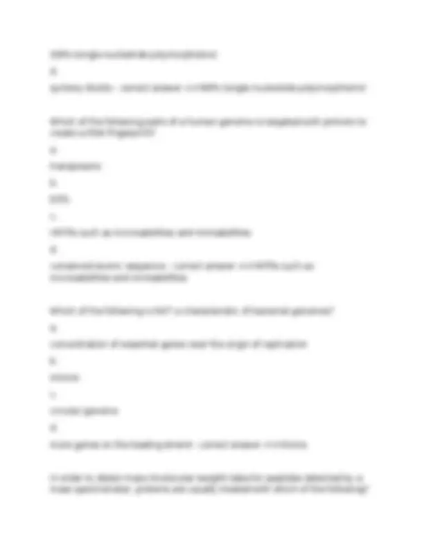 Genomics Final Exam Questions and Answers 2025/2026 | Exams Advanced ...