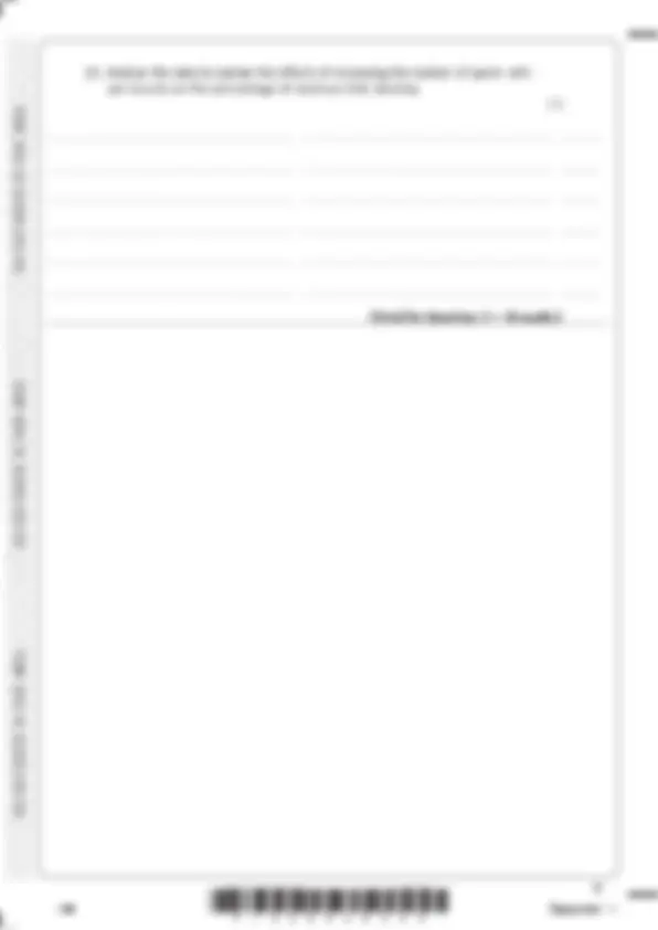 EDEXCEL A LEVEL BIOLOGY B (9BI0/02) QUESTION PAPER 2 AND MARK SCHEME ...