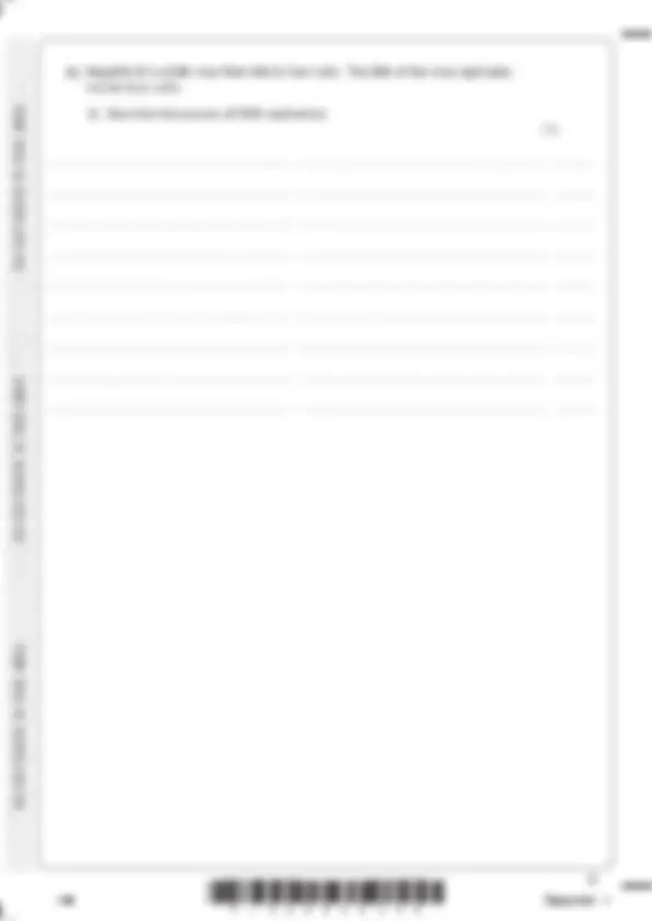 EDEXCEL A LEVEL BIOLOGY B (9BI0/02) QUESTION PAPER 2 AND MARK SCHEME ...