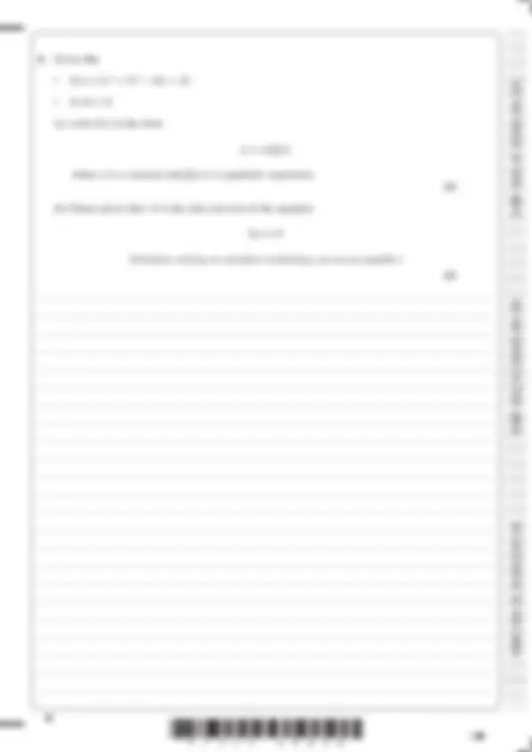 EDEXCEL A LEVEL PURE MATHEMATICS (9MA0/01) QUESTION PAPER 1 AND MARK ...
