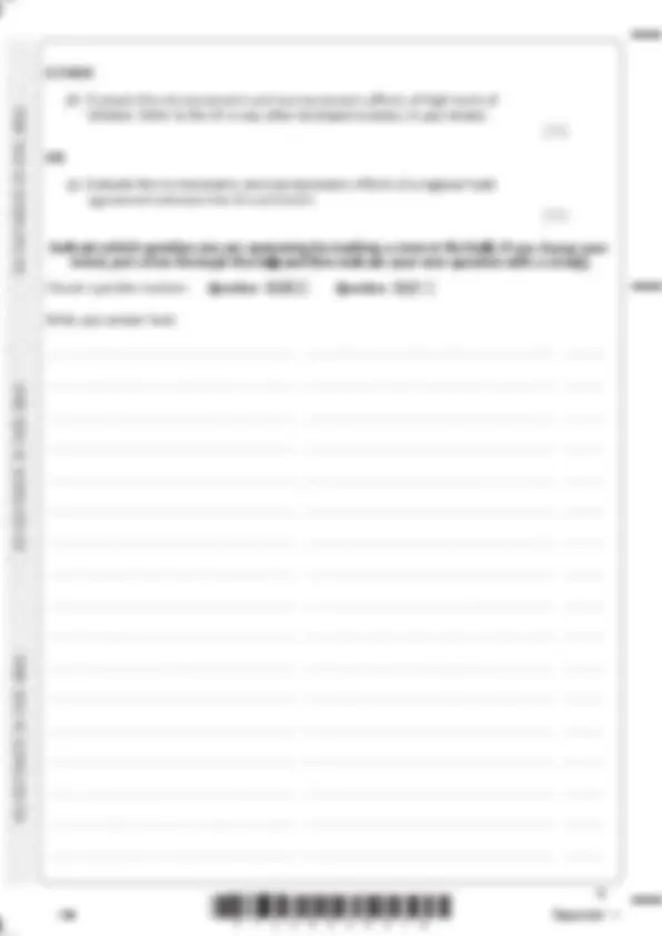 2025 Pearson Edexcel A level Economics A Question Paper Option 3 June ...
