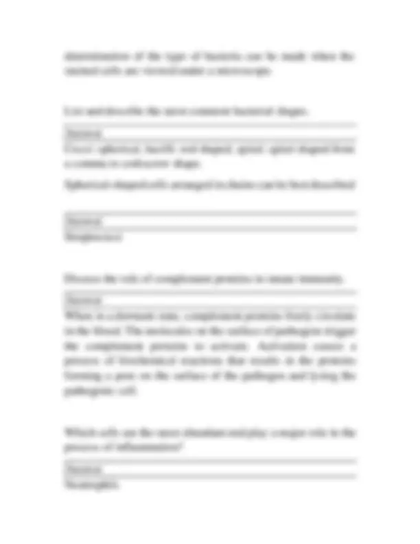BIOD 101 MODULE 6 EXAM QUESTIONS WITH CORRECT VERIFIED ANSWERS | 100% ...