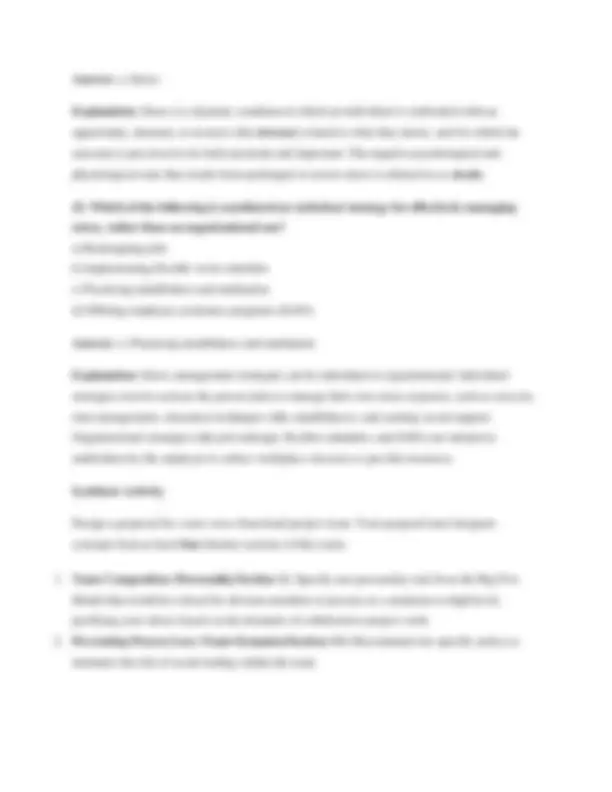 WGU C715 Study Guide 2025/2026: Organizational Behavior Questions ...