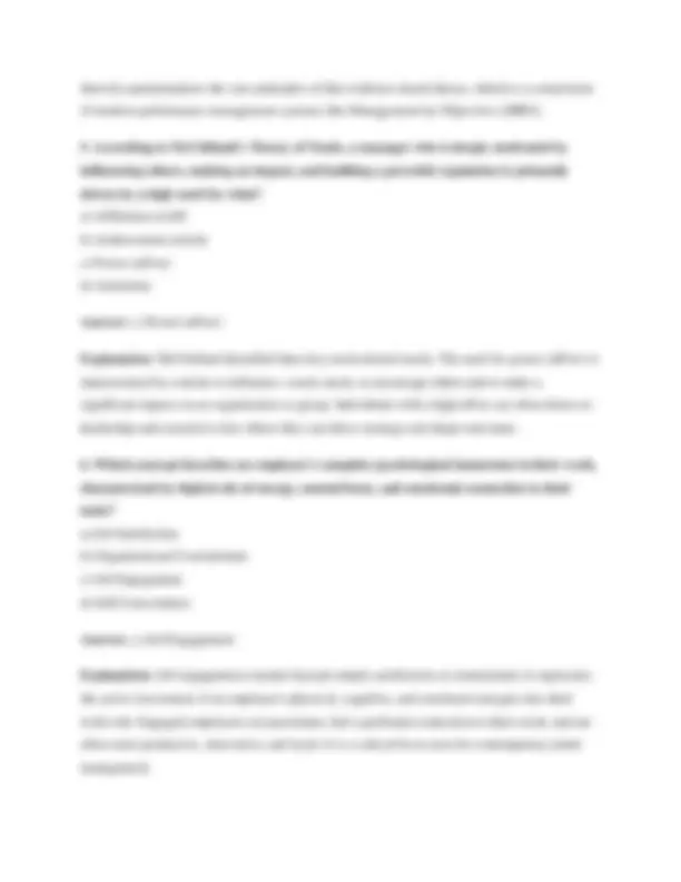 WGU C715 Study Guide 2025/2026: Organizational Behavior Questions ...
