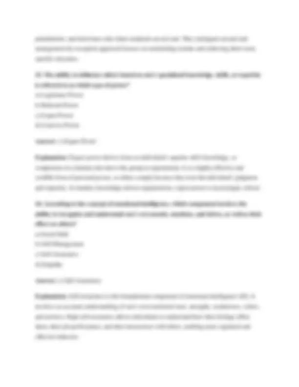 WGU C715 Study Guide 2025/2026: Organizational Behavior Questions ...