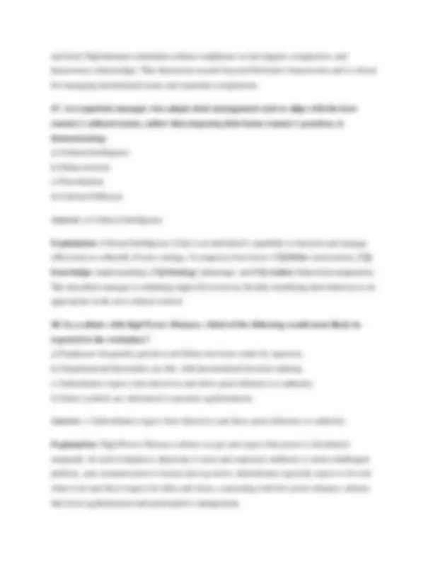 WGU C715 Study Guide 2025/2026: Organizational Behavior Questions ...
