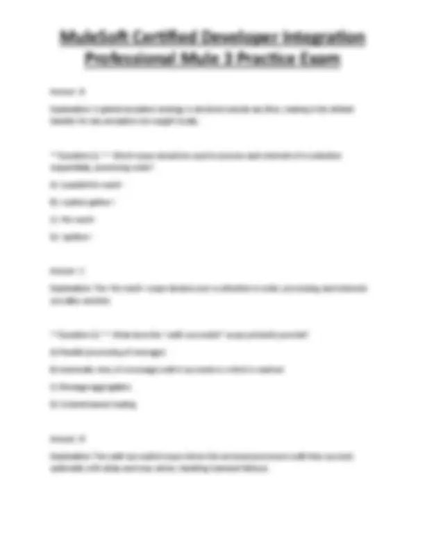 MuleSoft Certified Developer Integration Professional Mule 3 Practice ...