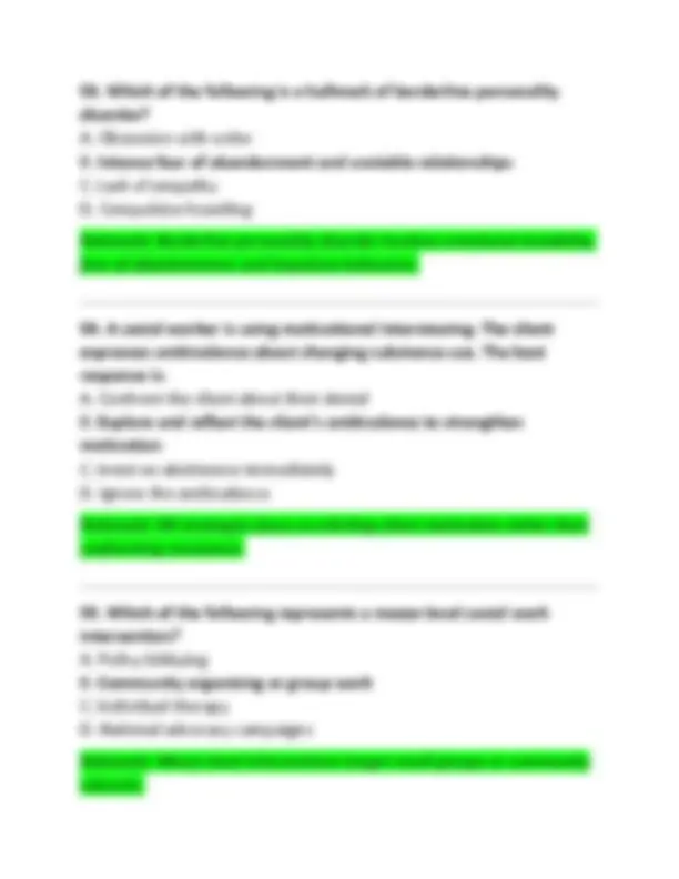 Example Lcsw Questions ILLINOIS LICENSED CLINICAL SOCIAL WORKER (LCSW) EXAM PRACTICE QUESTIONS ...