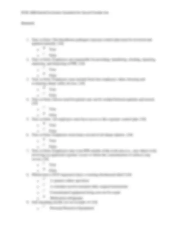 Dental Infection Control Exam Questions and Answers PDF | Exams Nursing ...
