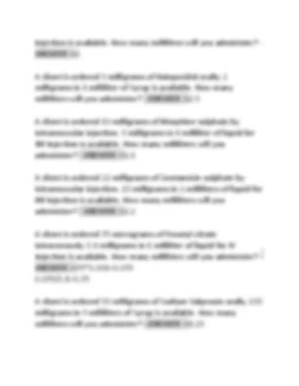 Dosage Calculation Practice Problems with Solutions for Medical ...