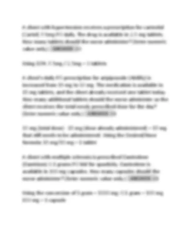 Dosage Calculation Practice Problems with Solutions for Medical ...