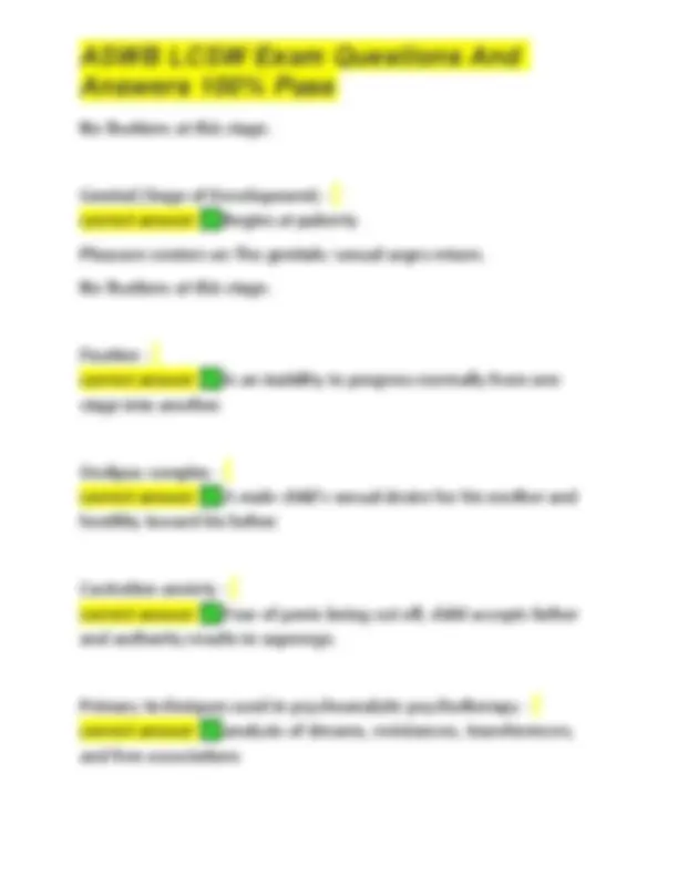 ASWB LCSW Exam Prep: Key Theories and Concepts Q&A | Exams Nursing ...
