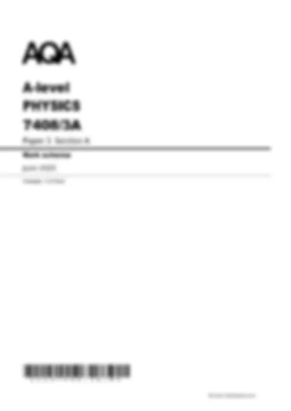 2025 AQA A-level PHYSICS Paper 3 Section A Combined Question Paper ...