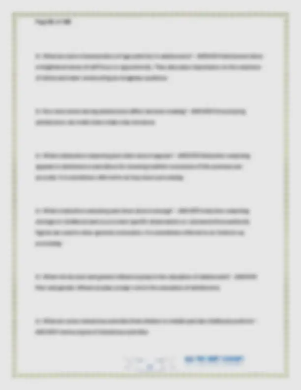 WGU D202 Human Growth and Development OA Final Exam – Versions A & B ...