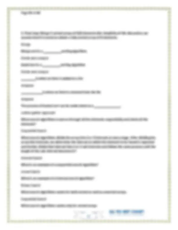 WGU C949 Data Structures and Algorithms Objective Assessment Exam ...
