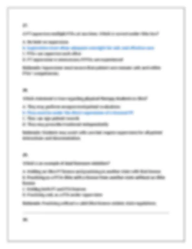 Ohio Physical Therapy Jurisprudence Exam – 2026 Comprehensive 150 ...