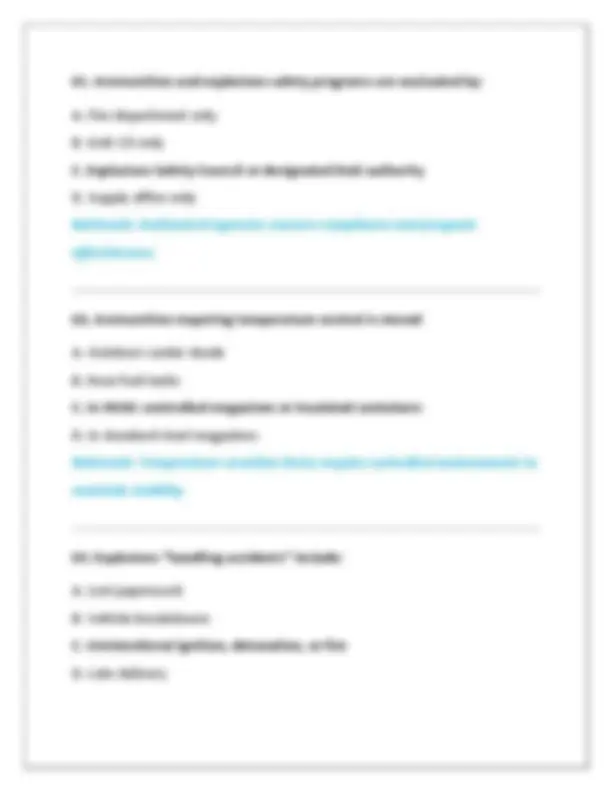 AMMO-64: DoD Ammunition Storage and Transportation Practice Exam ...
