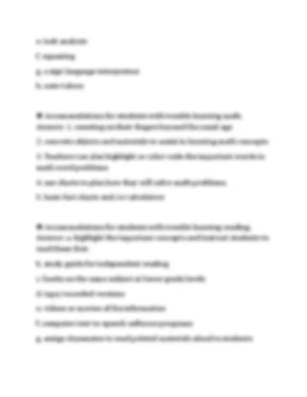 DEAF AND HARD OF HEARING EXAM EXAM SCRIPT 2026 QUESTIONS WITH ANSWERS ...