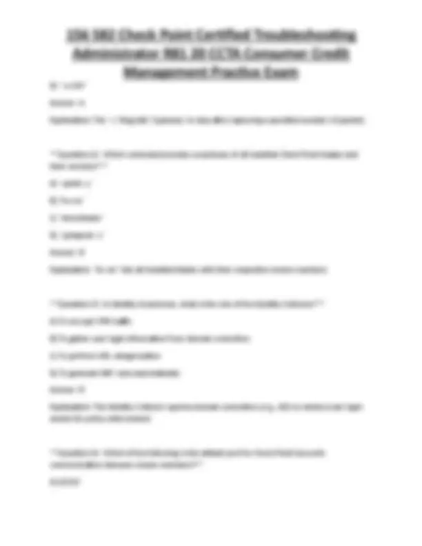156 582 Check Point Certified Troubleshooting Administrator R81 20 CCTA ...