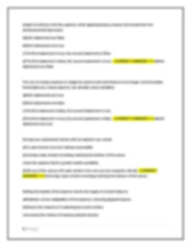DGH 105 FINAL EXAM (2025) COMPREHENSIVE QUESTIONS AND VERIFIED DETAILED ...