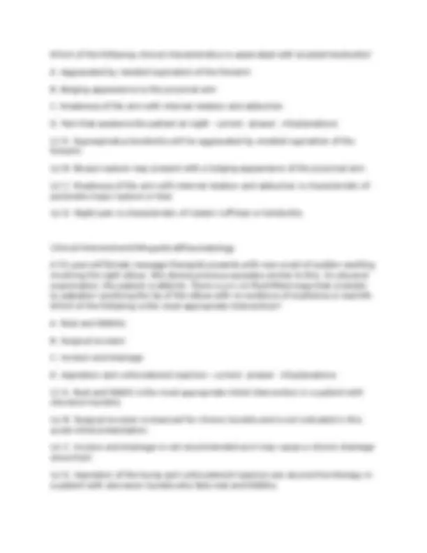 4. Musculoskeletal (PACKRAT 9, 11, 12, 13, 14, 15) (Druma) Questions ...