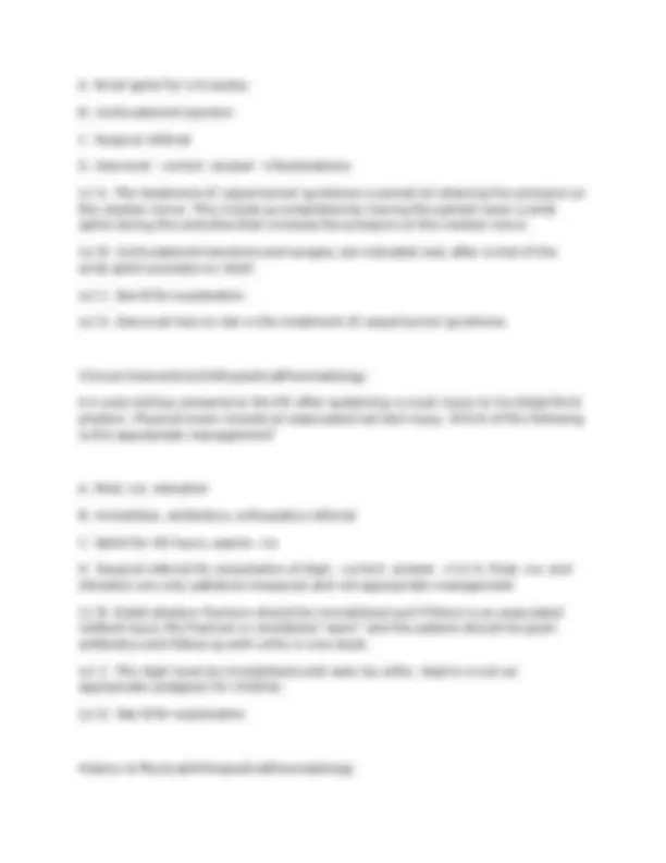 4. Musculoskeletal (PACKRAT 9, 11, 12, 13, 14, 15) (Druma) Questions ...