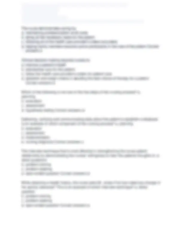 NUR 110 EXAM 1 PRACTICE QUESTIONS WITH 100% CORRECT ANSWERS 2026 ...