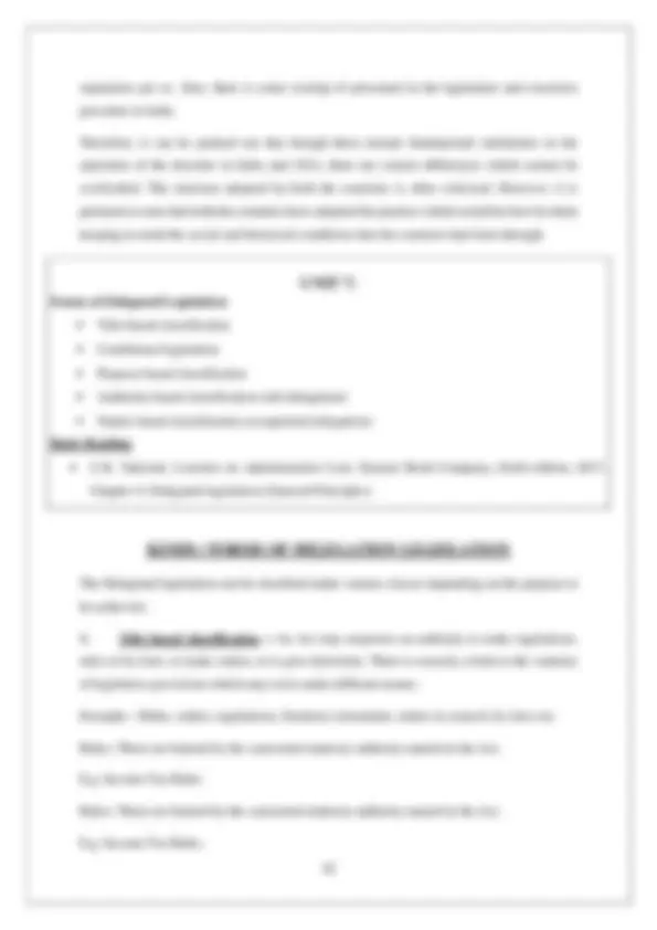 Adminstrative Law 2025/26 | Study notes Administrative Law | Docsity