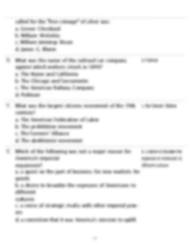 History CCP Chapter 17 multiple choice quiz Actual Updated Questions ...