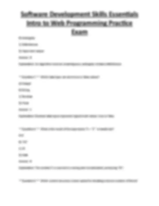 Software Development Skills Essentials Intro to Web Programming ...