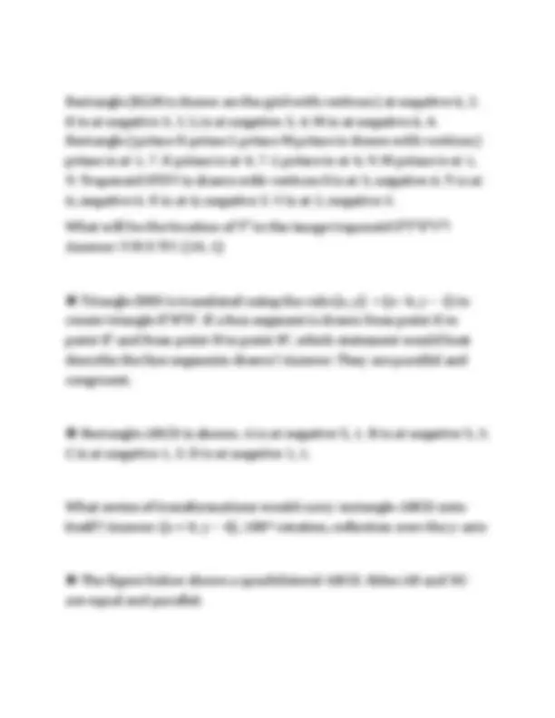 Flvs Math FLVS 2.08 TRANSFORMATIONS ACTUAL PAPER 2026 QUESTIONS SOLUTIONS GRADED ...