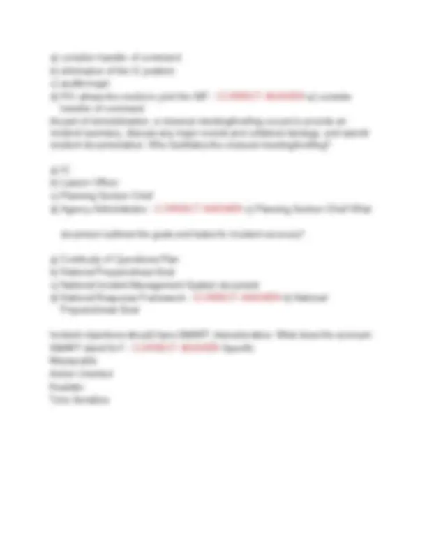 NIMS ICS-300 Final Exam Study Guide 2025/2026 – Incident Command System ...