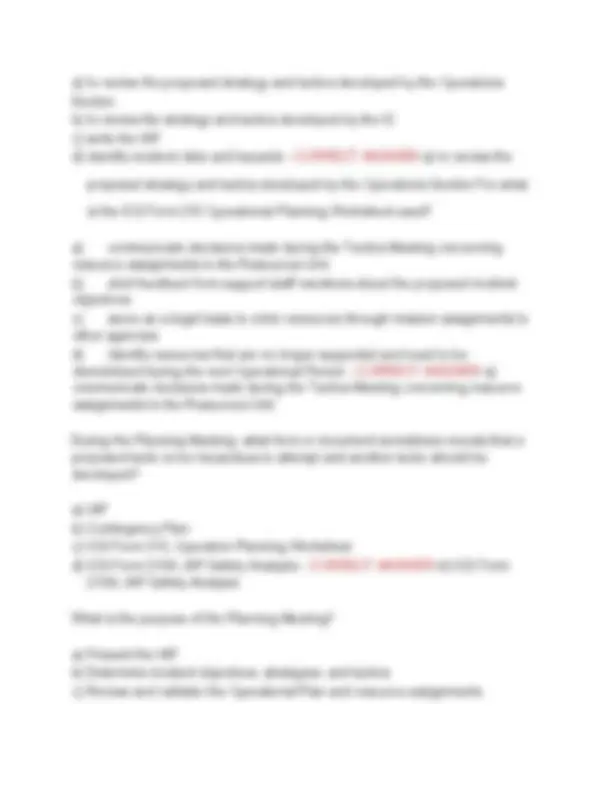 NIMS ICS-300 Final Exam Study Guide 2025/2026 – Incident Command System ...