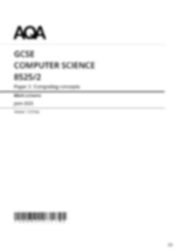 Actual 2025 AQA GCSE COMPUTER SCIENCE 8525/2 Paper 2 Merged Question ...
